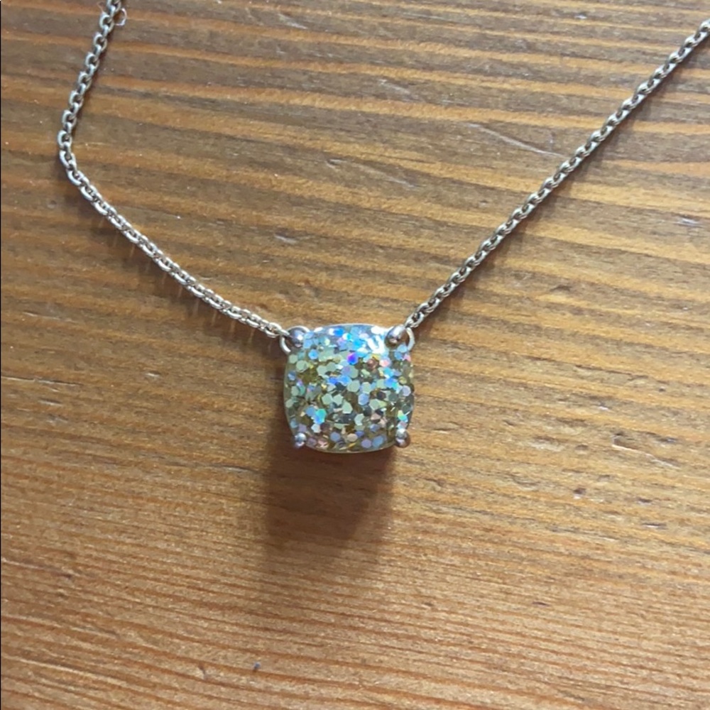 Bella Jack Gold Glitter Pendant Necklace